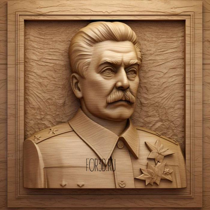 Iosif Stalin 1 stl model for CNC